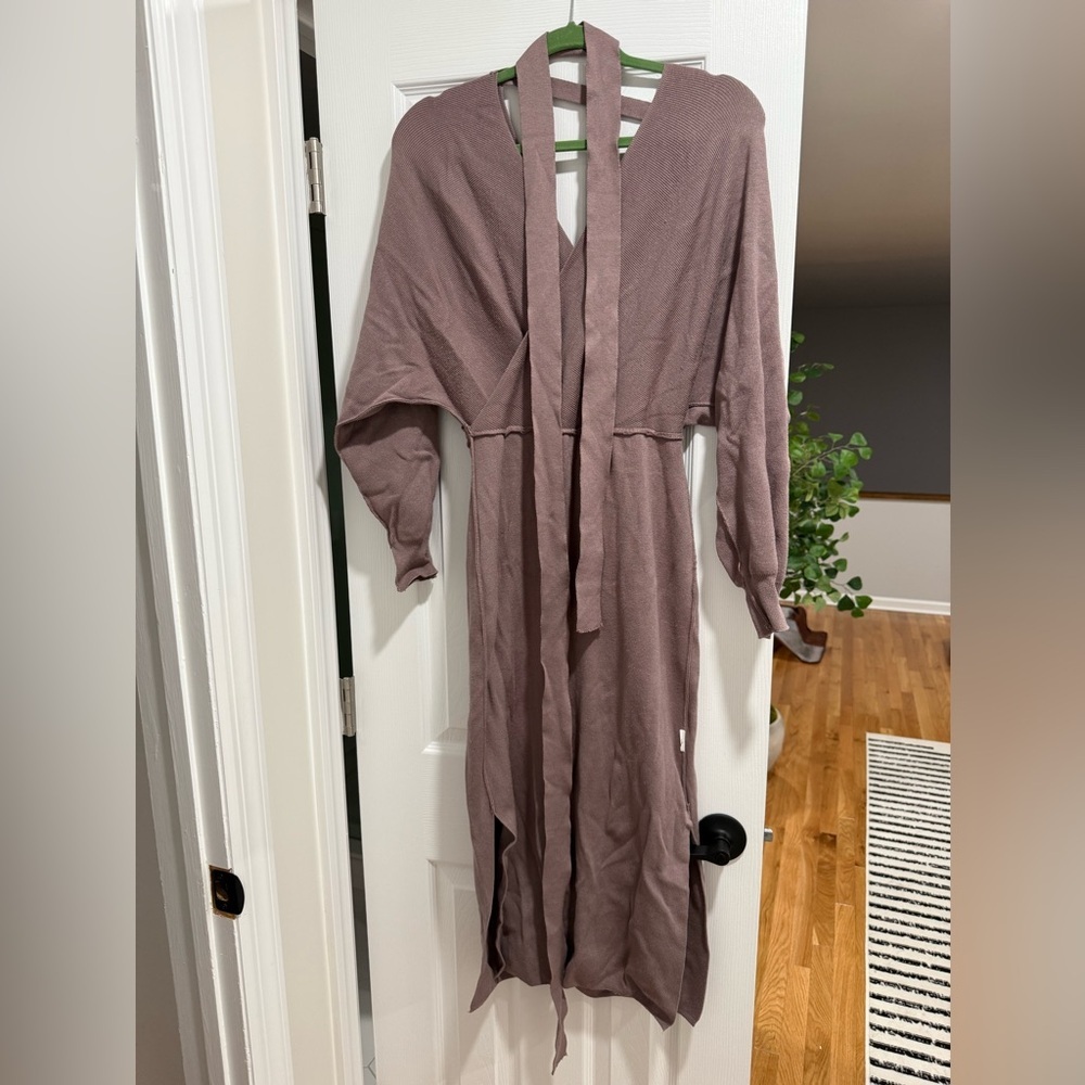 Sweater Wrap Dress - Picture 5 of 6